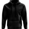 NEGRO SUDADERA UNISEX LISA