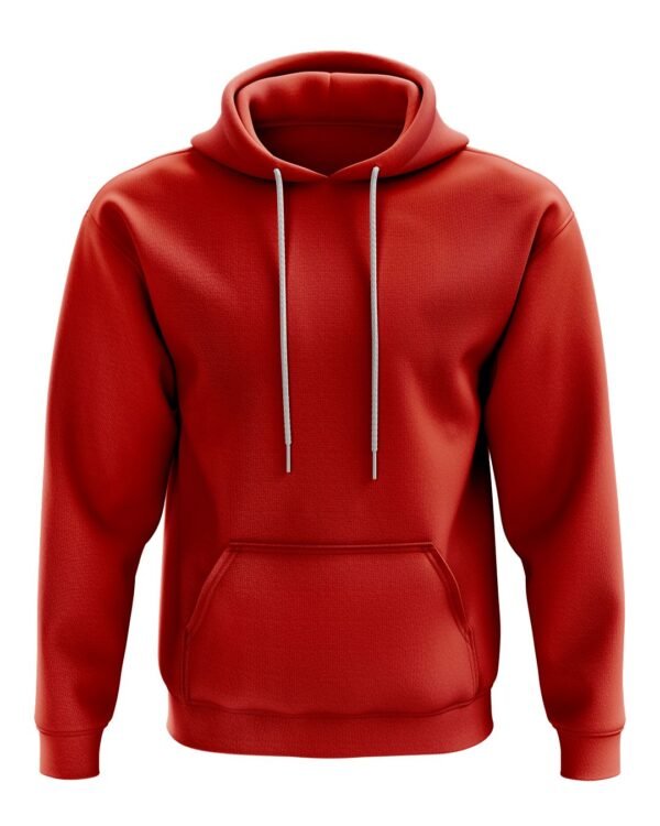 ROJO SUDADERA UNISEX LISA